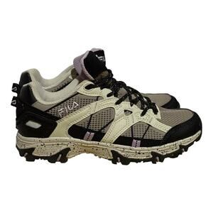 Fila Trail Running Shoes Women's Size 6 Cream Black Lavender Rugged Outdoor